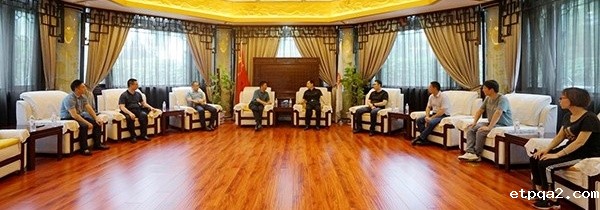 贵州省遵义市绥阳县县委书记陈灿一行 来我会考察交流