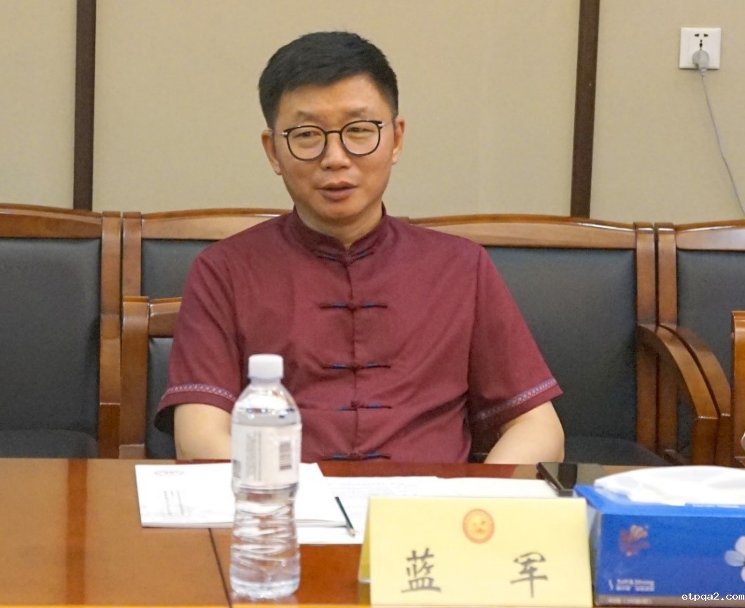 蓝军会见石学敏中医发展基金会秘书长石宇一行