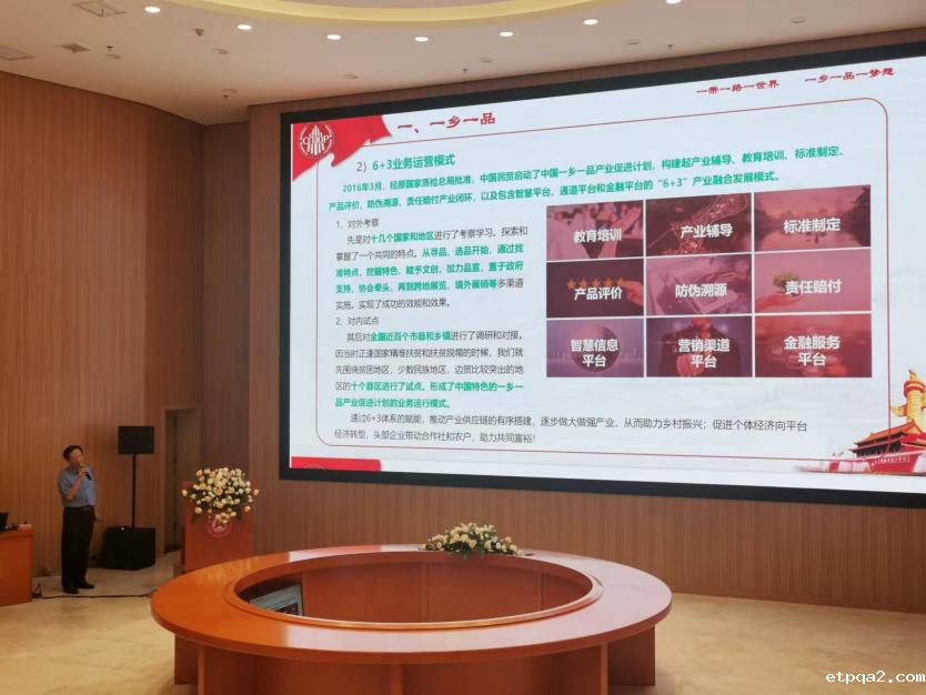 中国民贸betway必威西汉产业促进中心副主任汪培建出席乡村振兴与现代农业产业发展论坛暨湖南省农业集团国际农商学院启动仪式并作主题报告