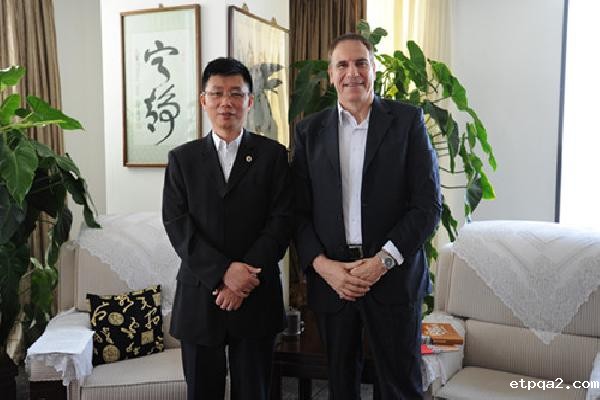蓝军常务副会长会见以色列英飞尼迪集团总裁高哲铭先生